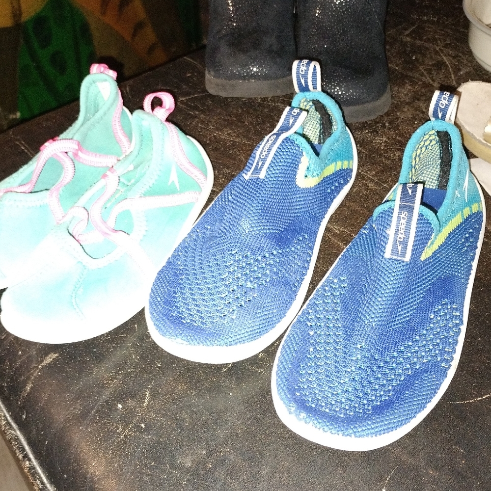 Speedo Kids Blue and Aqua Water Shoes